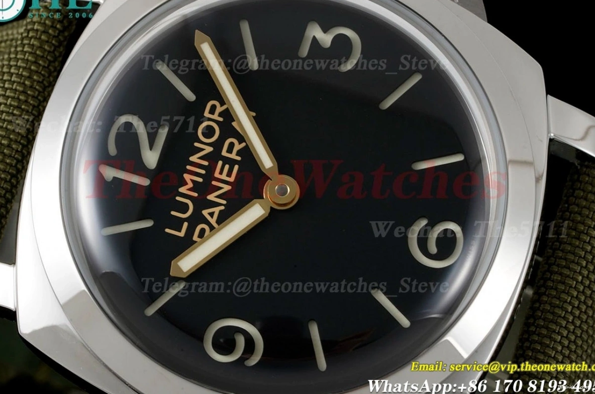 Dial SS 47mm HWF NY Luminor PAM606 Black A3000 0129